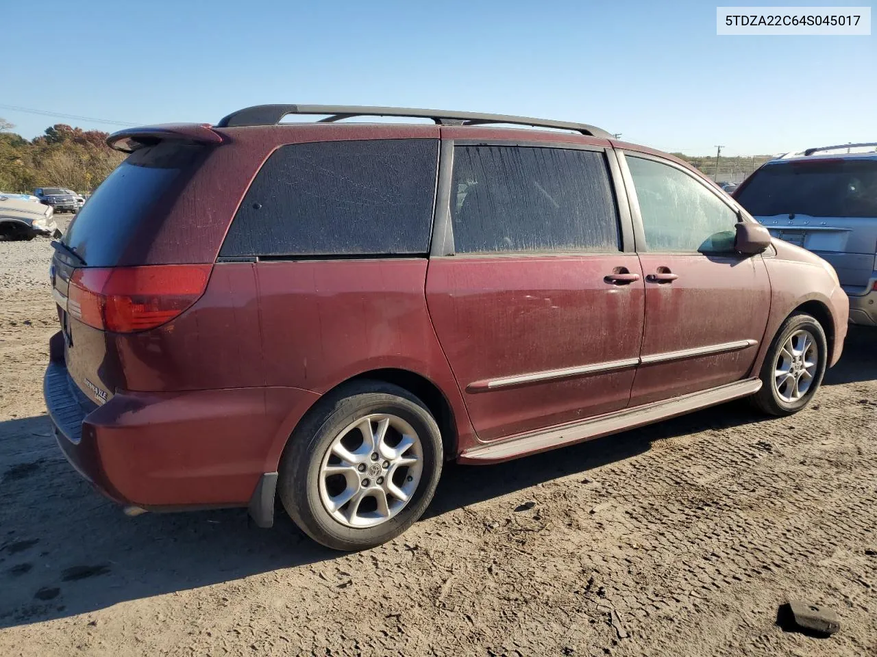 2004 Toyota Sienna Xle VIN: 5TDZA22C64S045017 Lot: 77386464