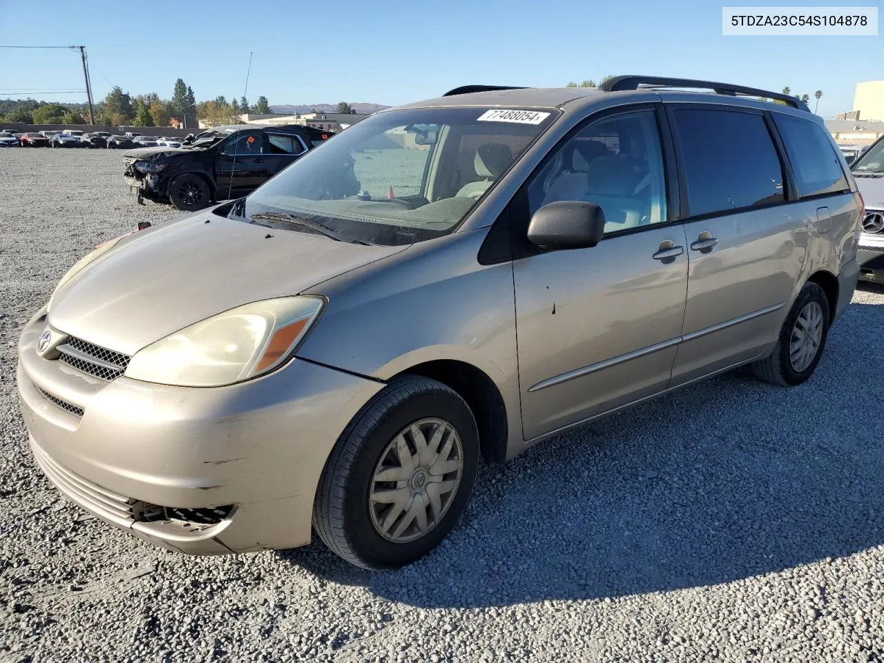 2004 Toyota Sienna Ce VIN: 5TDZA23C54S104878 Lot: 77488054