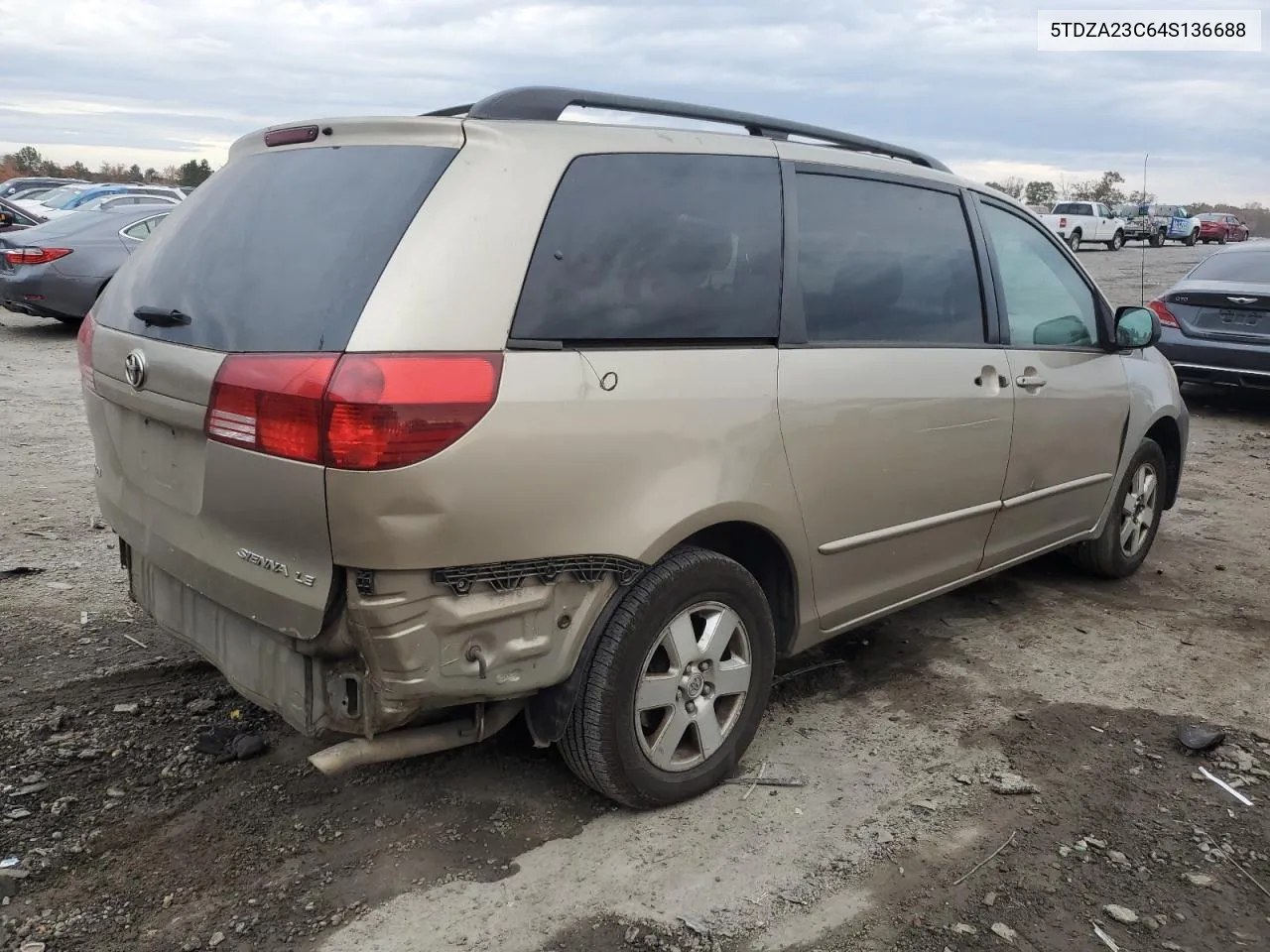 2004 Toyota Sienna Ce VIN: 5TDZA23C64S136688 Lot: 77575654