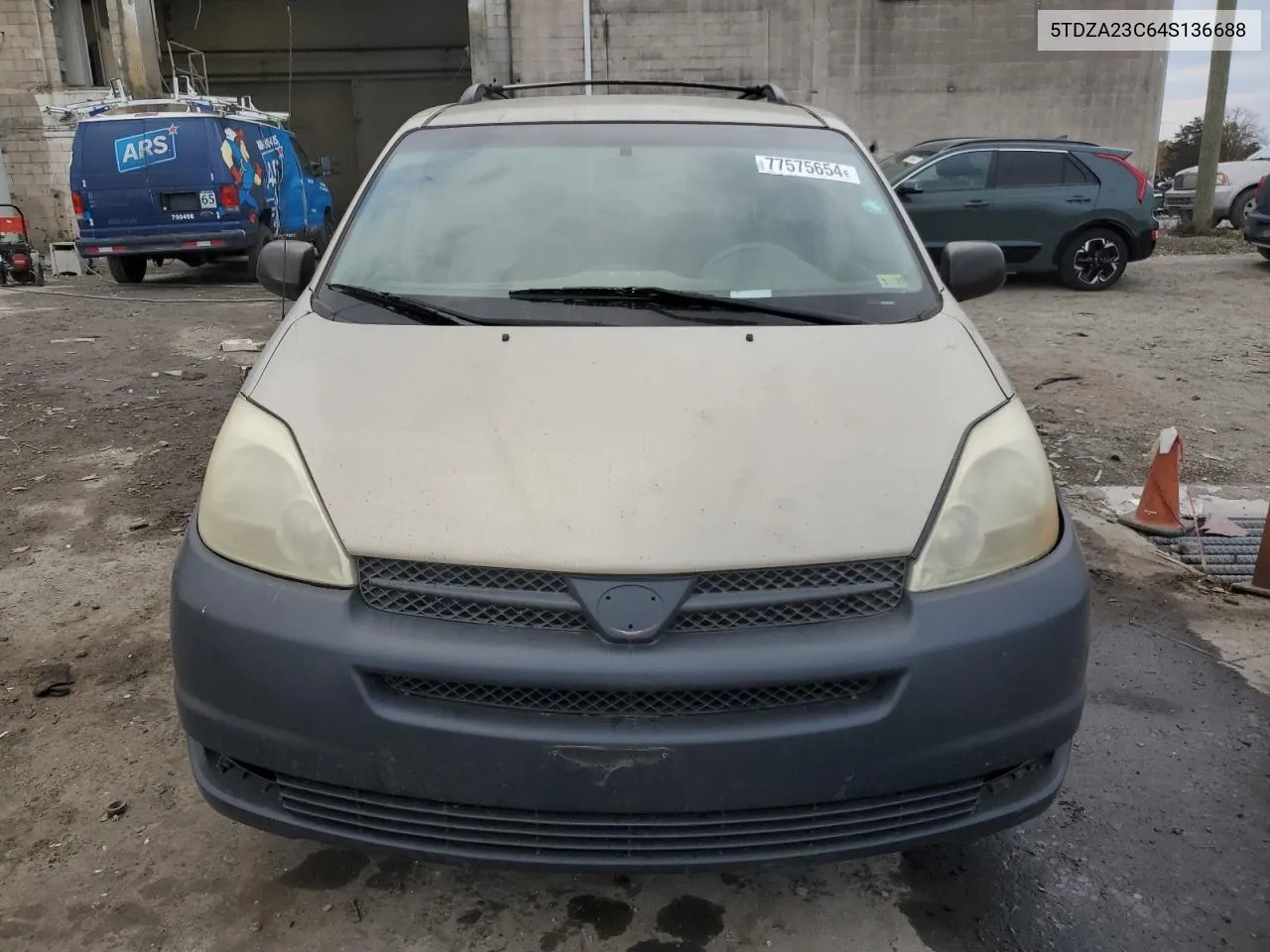 2004 Toyota Sienna Ce VIN: 5TDZA23C64S136688 Lot: 77575654