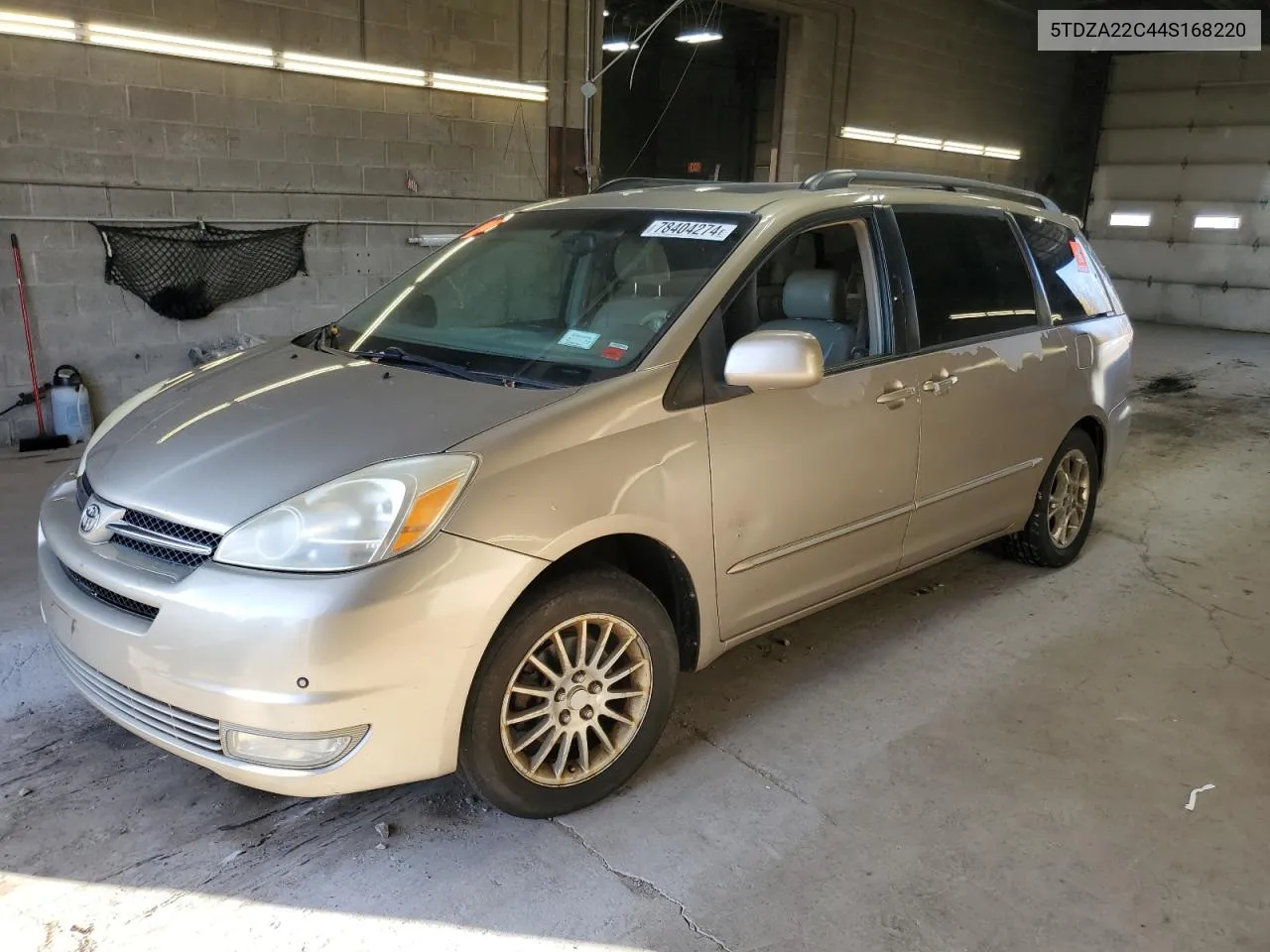 2004 Toyota Sienna Xle VIN: 5TDZA22C44S168220 Lot: 78404274