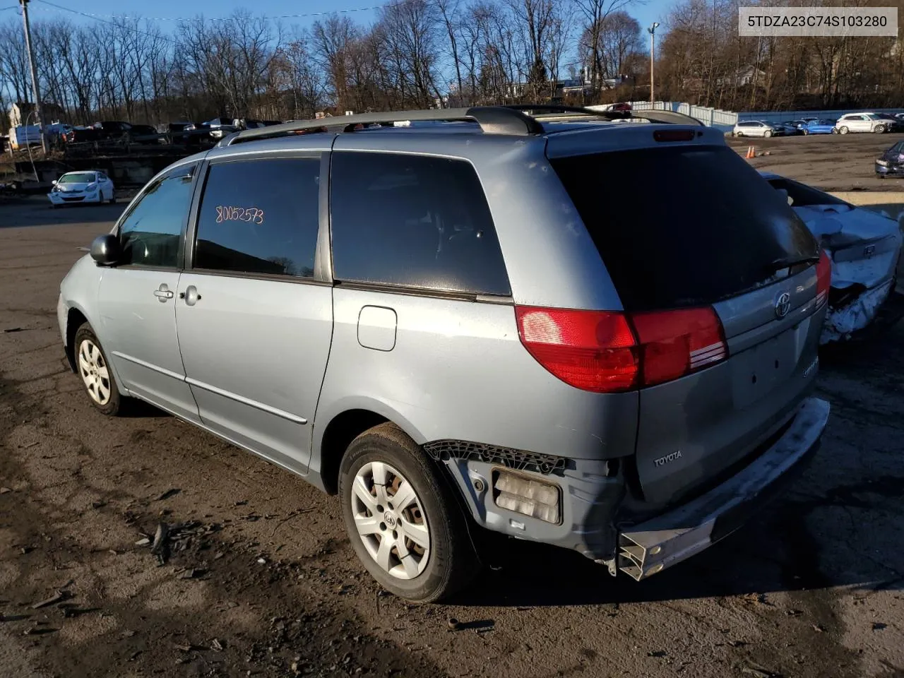 2004 Toyota Sienna Ce VIN: 5TDZA23C74S103280 Lot: 78601204