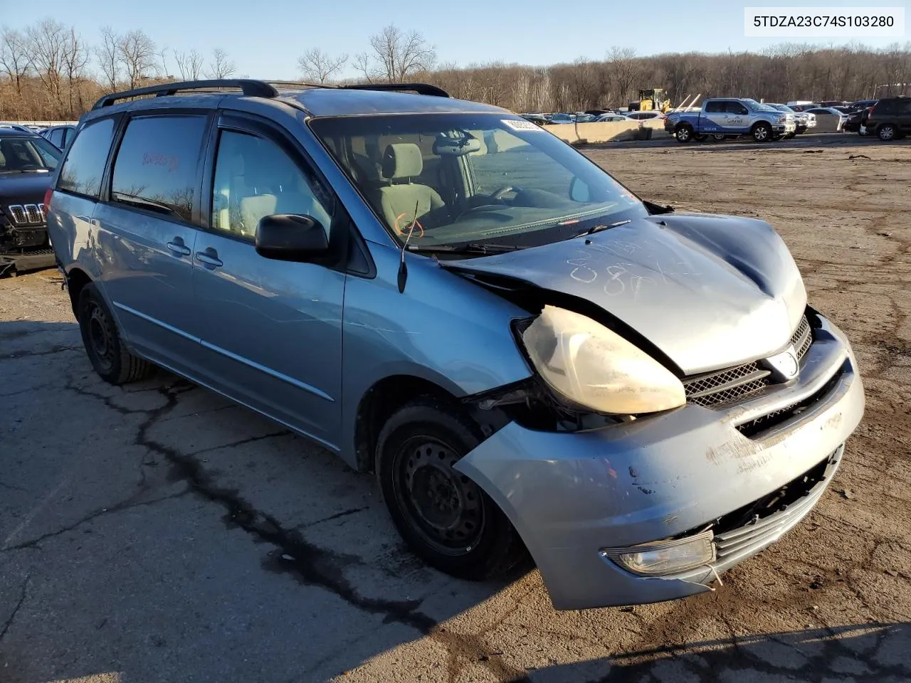 2004 Toyota Sienna Ce VIN: 5TDZA23C74S103280 Lot: 78601204