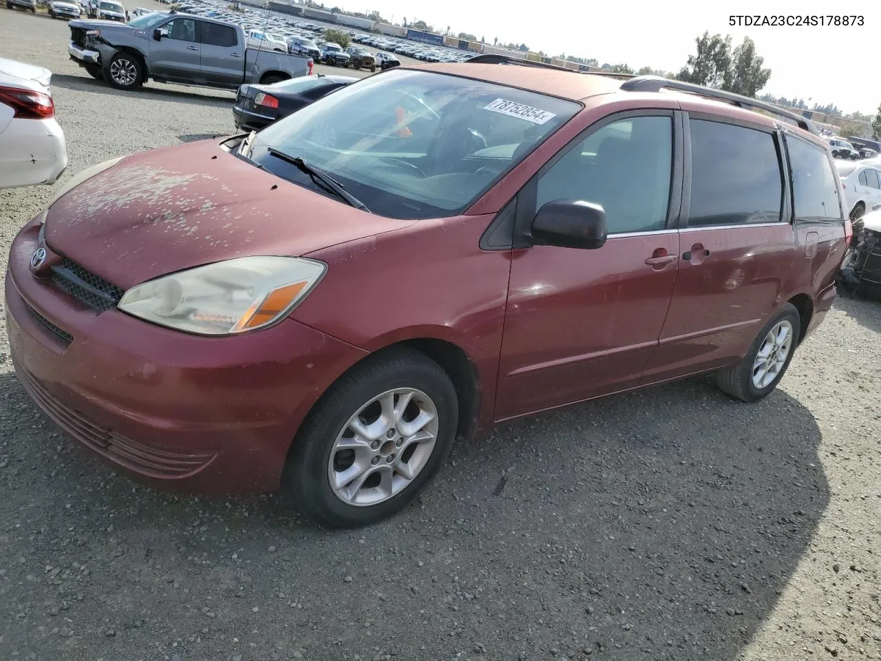 2004 Toyota Sienna Ce VIN: 5TDZA23C24S178873 Lot: 78752854