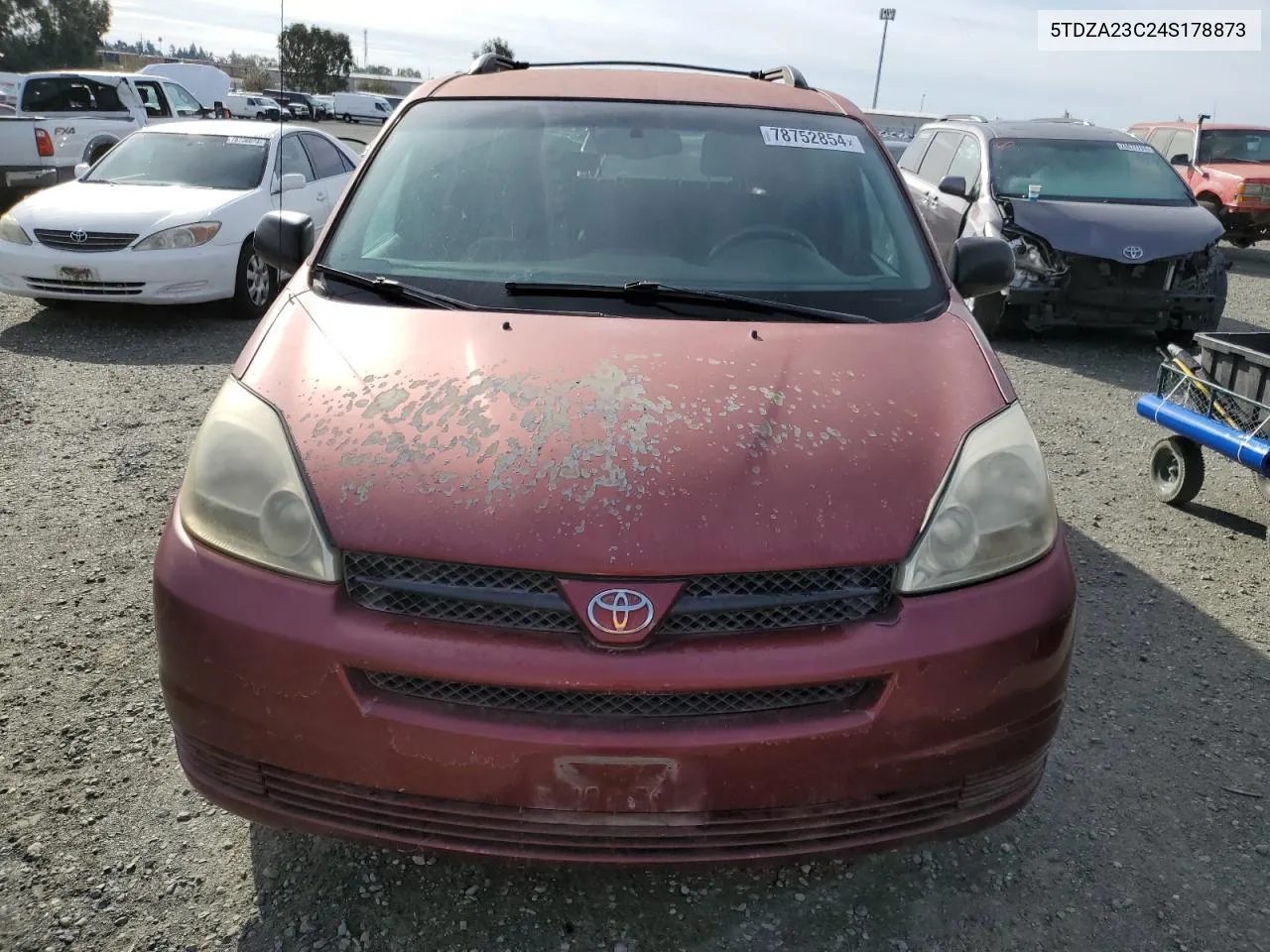 2004 Toyota Sienna Ce VIN: 5TDZA23C24S178873 Lot: 78752854