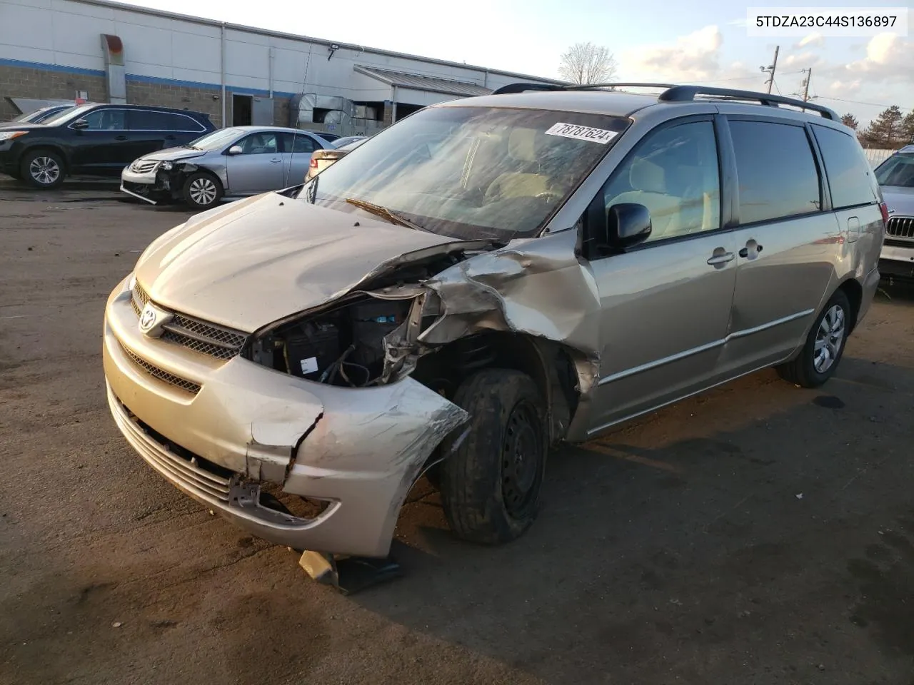 2004 Toyota Sienna Ce VIN: 5TDZA23C44S136897 Lot: 78787624