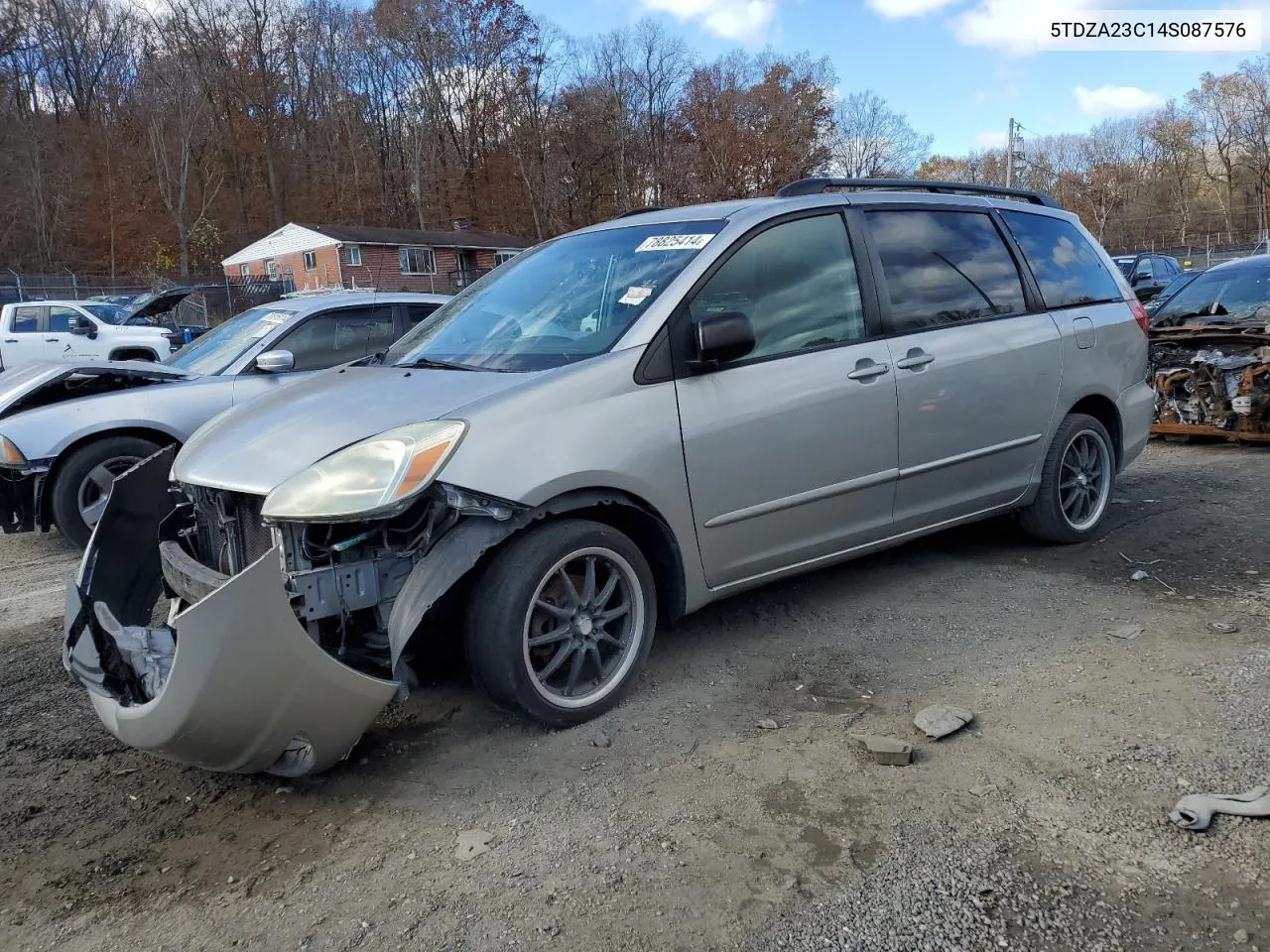 2004 Toyota Sienna Ce VIN: 5TDZA23C14S087576 Lot: 78825414