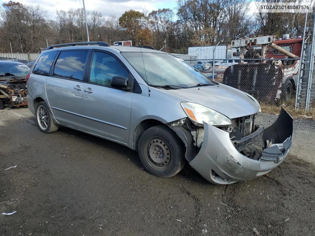 2004 Toyota Sienna Ce VIN: 5TDZA23C14S087576 Lot: 78825414