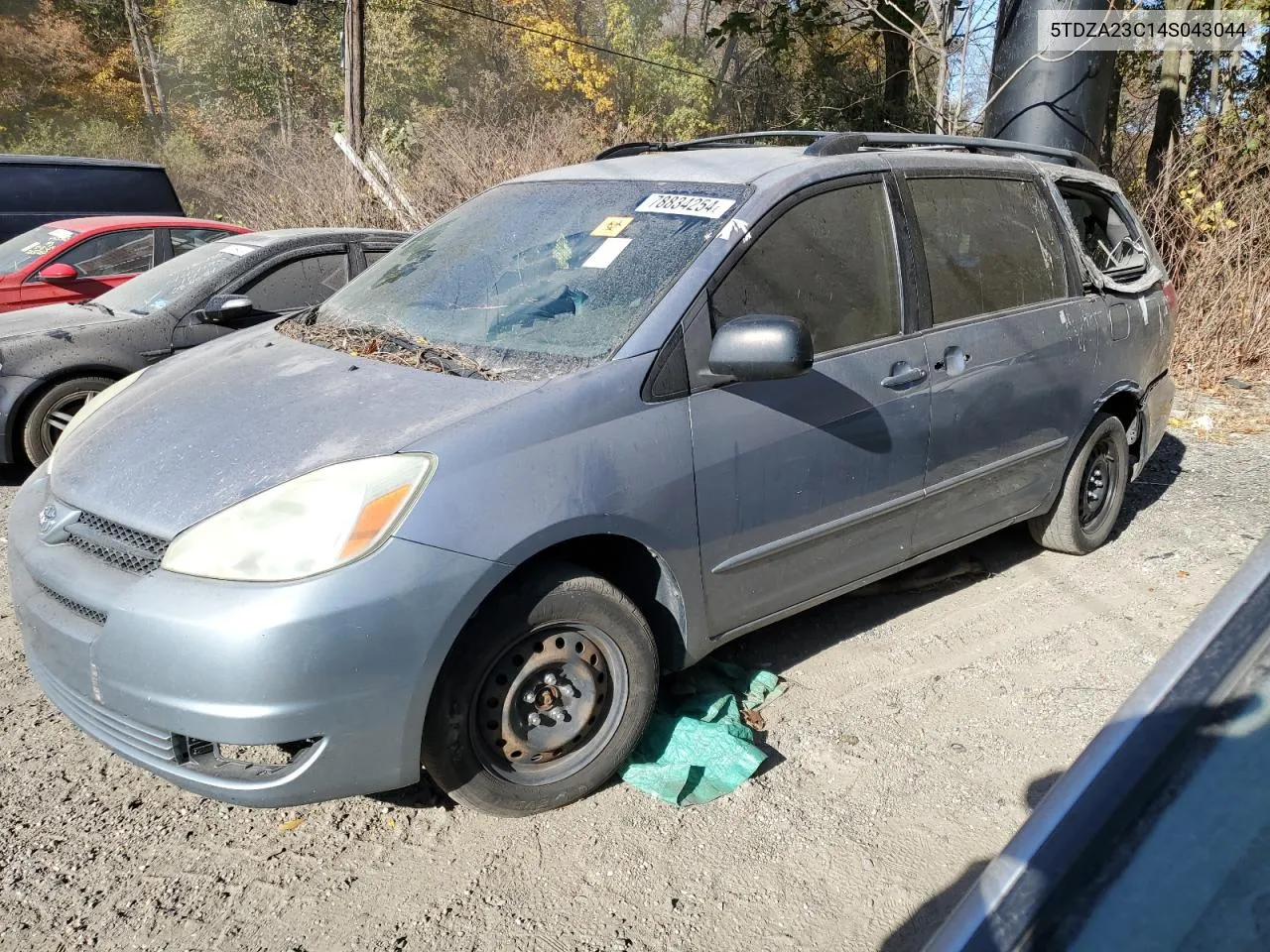 2004 Toyota Sienna Ce VIN: 5TDZA23C14S043044 Lot: 78834254