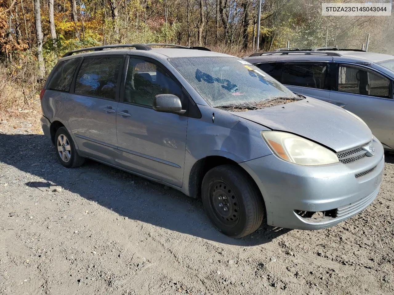 2004 Toyota Sienna Ce VIN: 5TDZA23C14S043044 Lot: 78834254