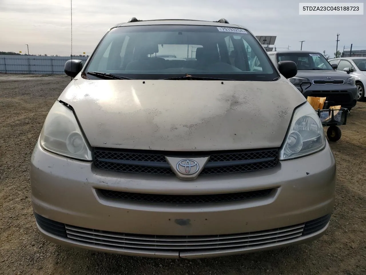 2004 Toyota Sienna Ce VIN: 5TDZA23C04S188723 Lot: 79193254