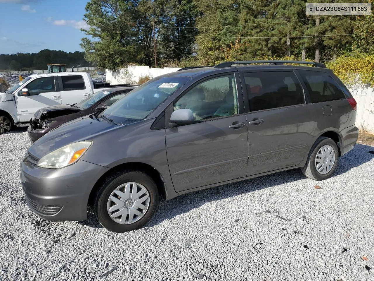 2004 Toyota Sienna Ce VIN: 5TDZA23C84S111663 Lot: 79208564