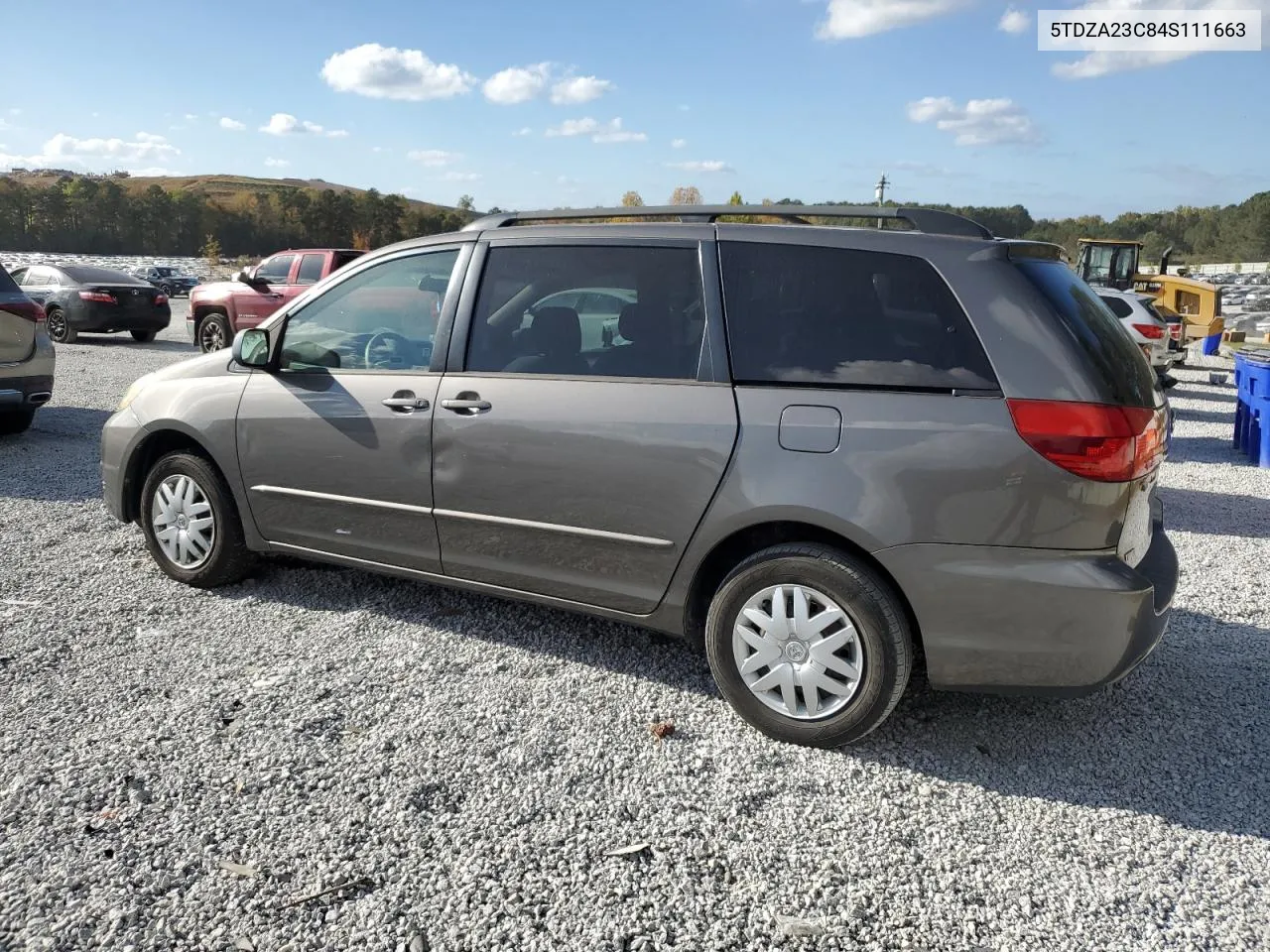 2004 Toyota Sienna Ce VIN: 5TDZA23C84S111663 Lot: 79208564