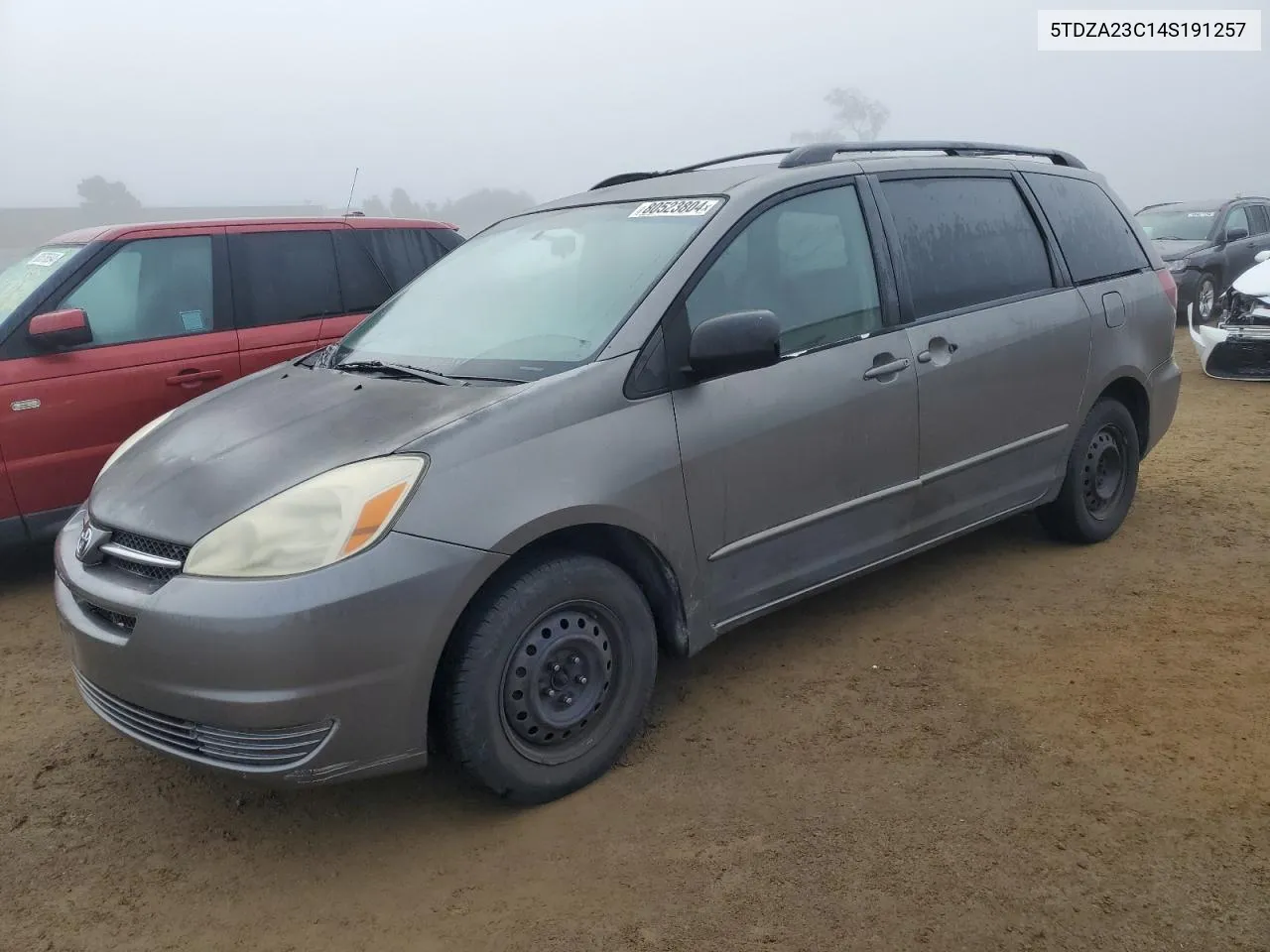 2004 Toyota Sienna Ce VIN: 5TDZA23C14S191257 Lot: 80523804