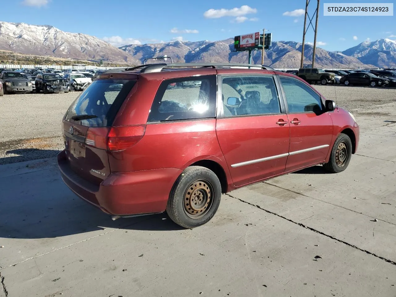 2004 Toyota Sienna Ce VIN: 5TDZA23C74S124923 Lot: 81750414