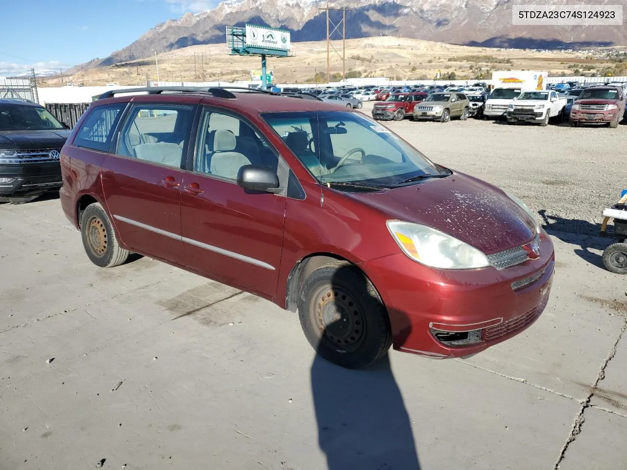 2004 Toyota Sienna Ce VIN: 5TDZA23C74S124923 Lot: 81750414