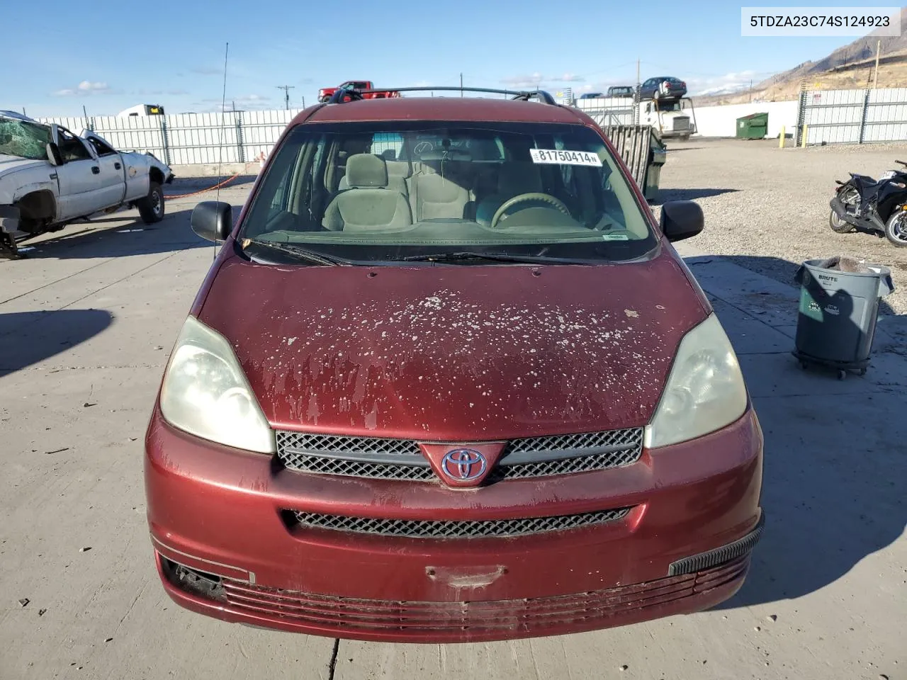 2004 Toyota Sienna Ce VIN: 5TDZA23C74S124923 Lot: 81750414