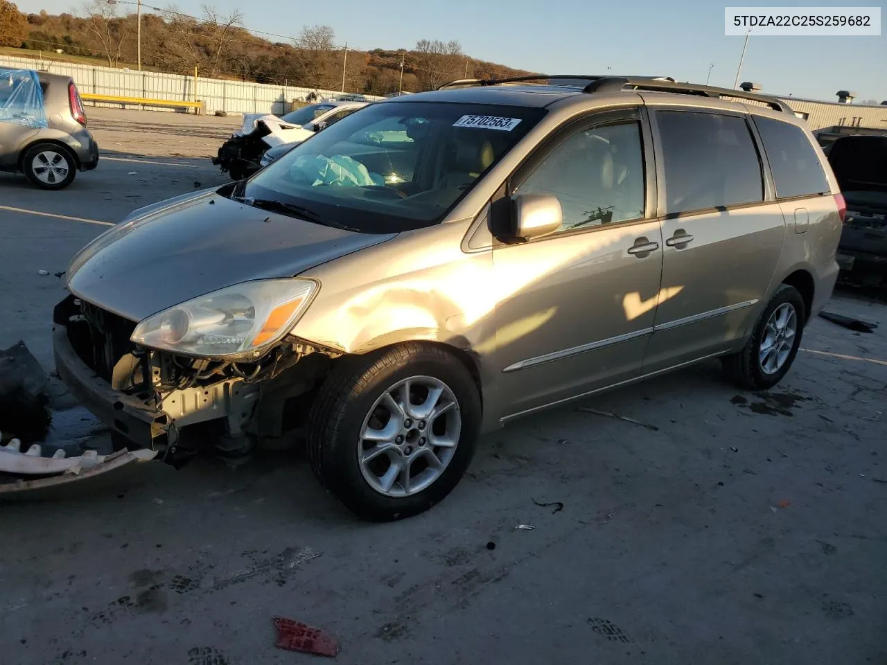 2005 Toyota Sienna Xle VIN: 5TDZA22C25S259682 Lot: 40627634