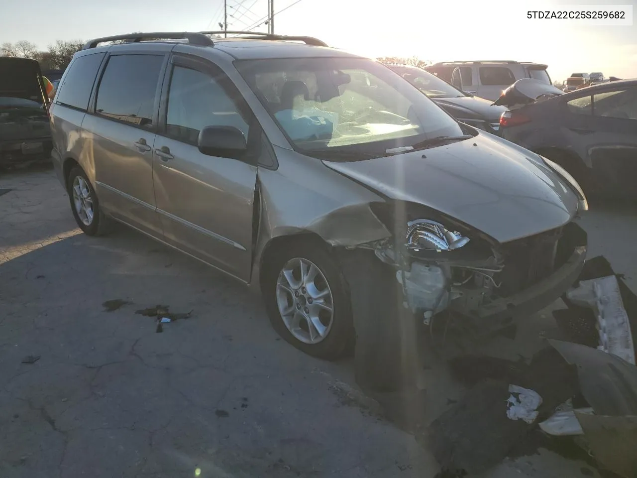 2005 Toyota Sienna Xle VIN: 5TDZA22C25S259682 Lot: 40627634