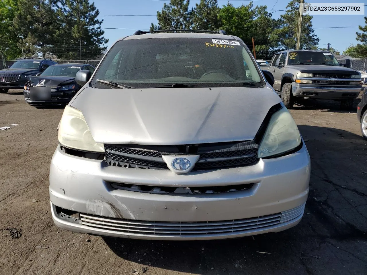 2005 Toyota Sienna Ce VIN: 5TDZA23C65S297902 Lot: 56135904