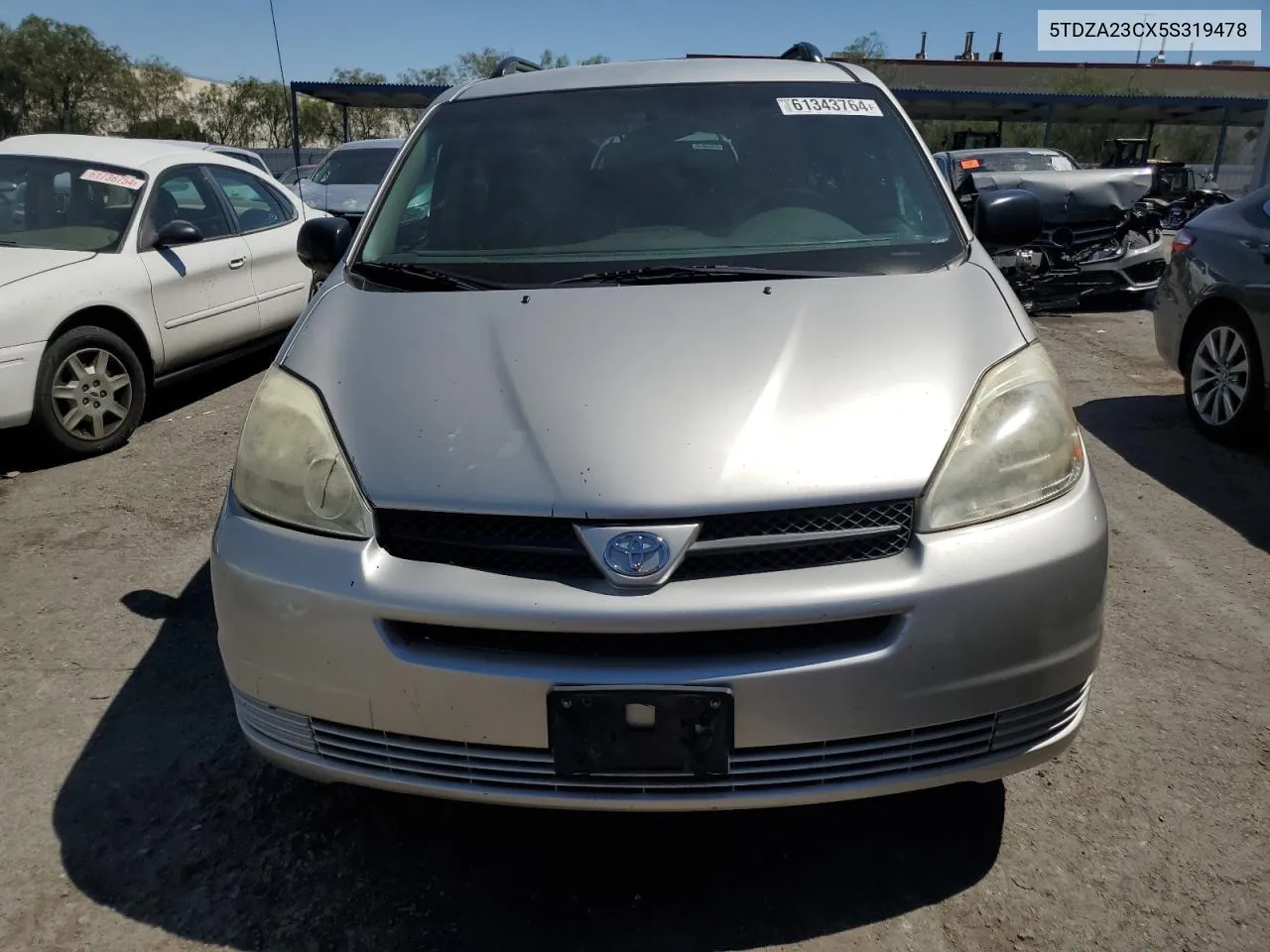 2005 Toyota Sienna Ce VIN: 5TDZA23CX5S319478 Lot: 61343764