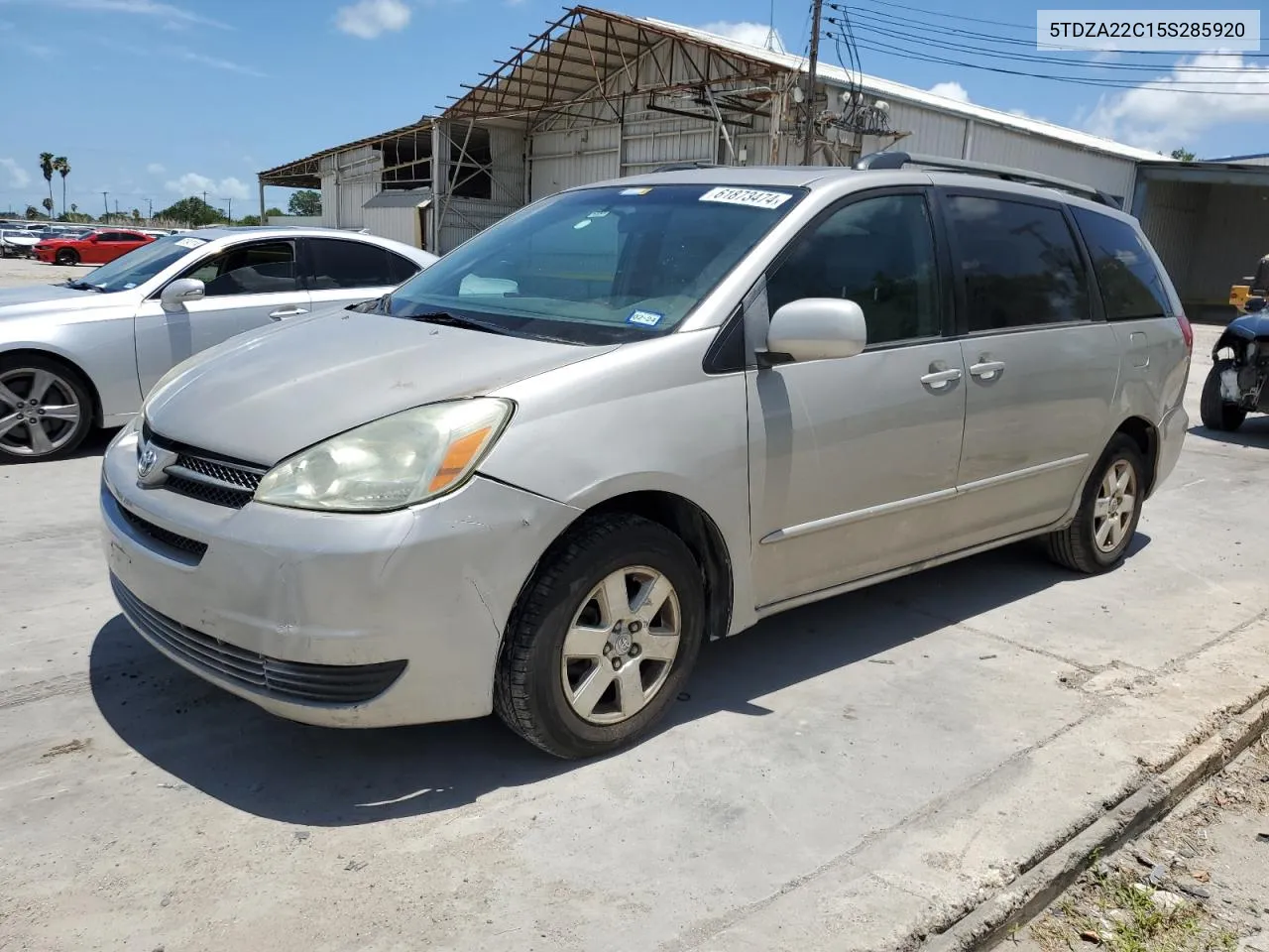 2005 Toyota Sienna Xle VIN: 5TDZA22C15S285920 Lot: 61873474