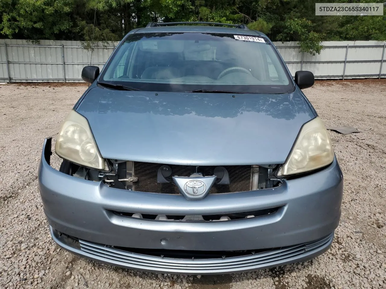 2005 Toyota Sienna Ce VIN: 5TDZA23C65S340117 Lot: 67301914