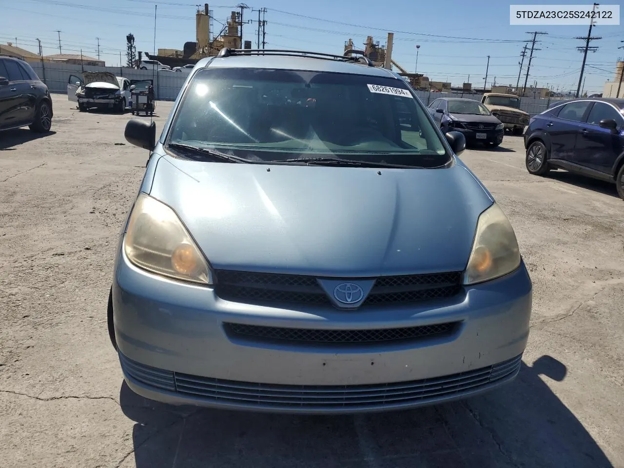 2005 Toyota Sienna Ce VIN: 5TDZA23C25S242122 Lot: 68261994