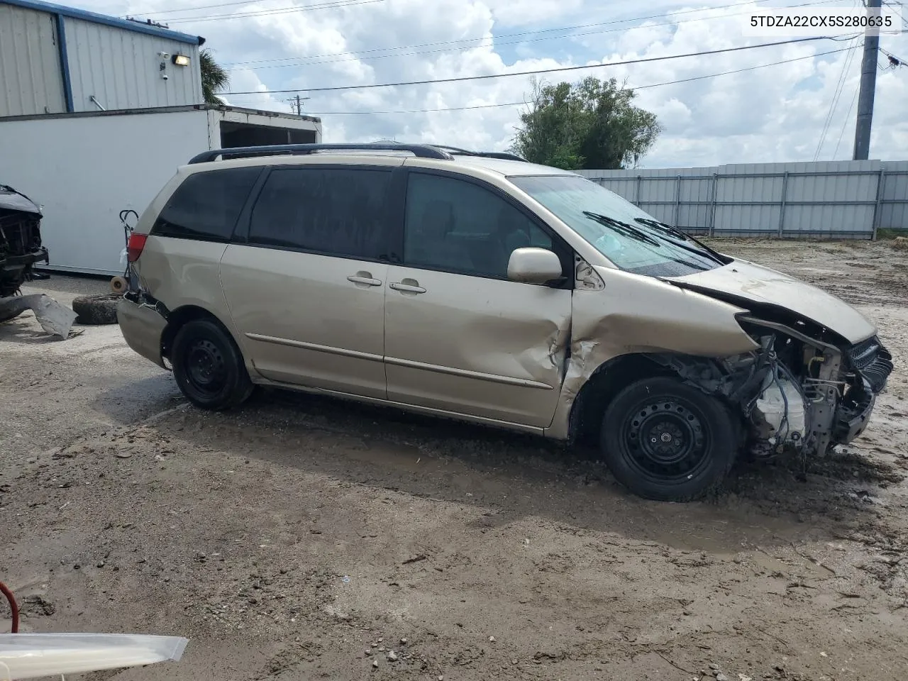 2005 Toyota Sienna Xle VIN: 5TDZA22CX5S280635 Lot: 70399244