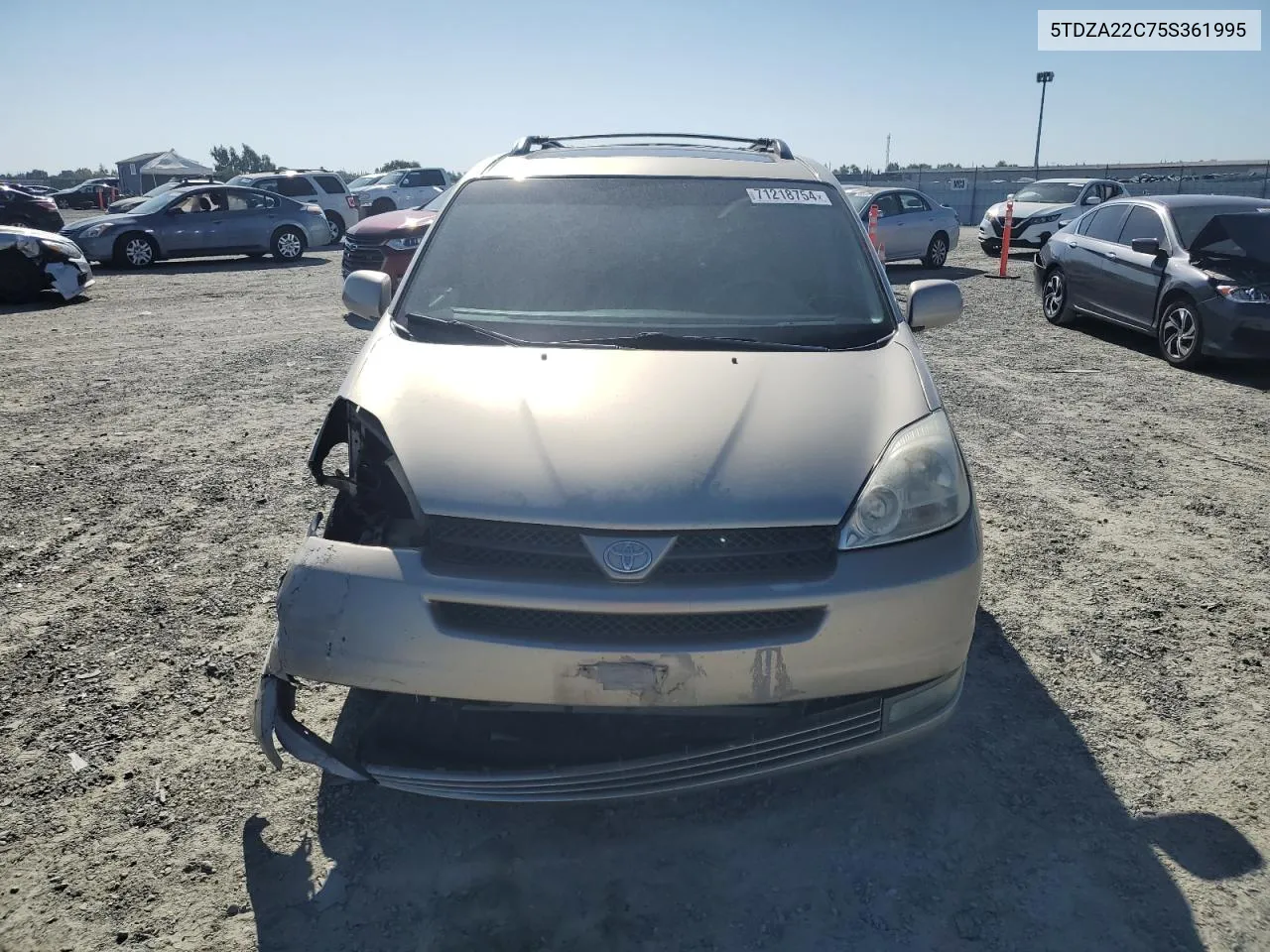 2005 Toyota Sienna Xle VIN: 5TDZA22C75S361995 Lot: 71218754