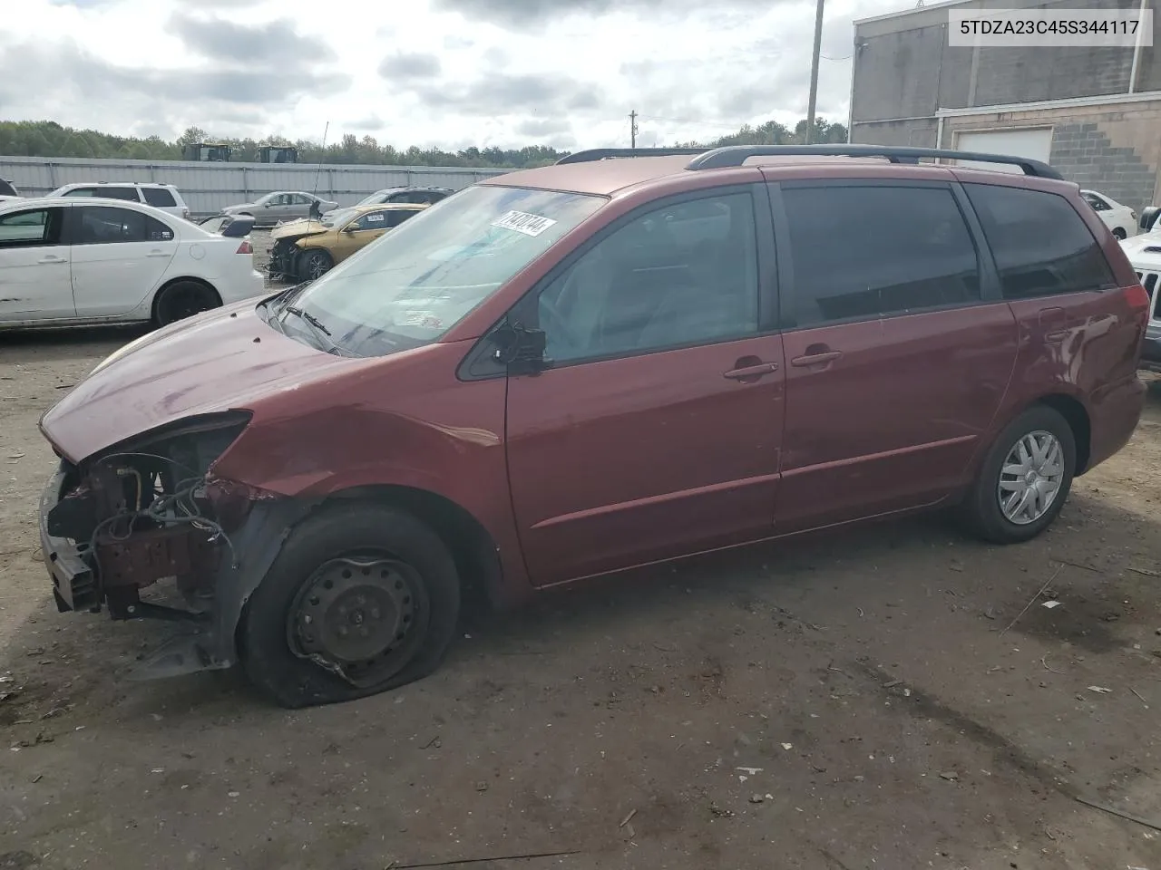 2005 Toyota Sienna Ce VIN: 5TDZA23C45S344117 Lot: 71470744