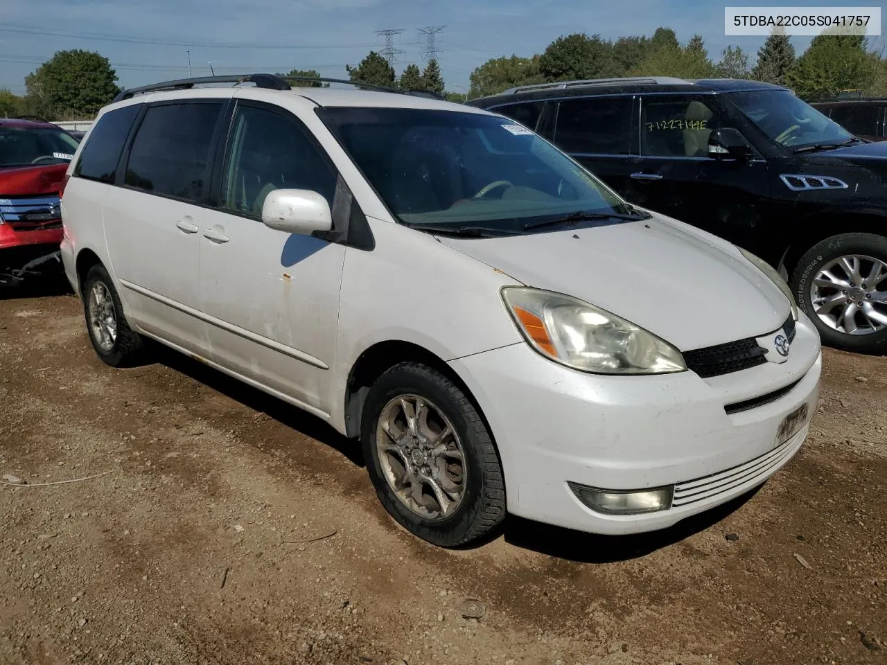 2005 Toyota Sienna Xle VIN: 5TDBA22C05S041757 Lot: 71593484