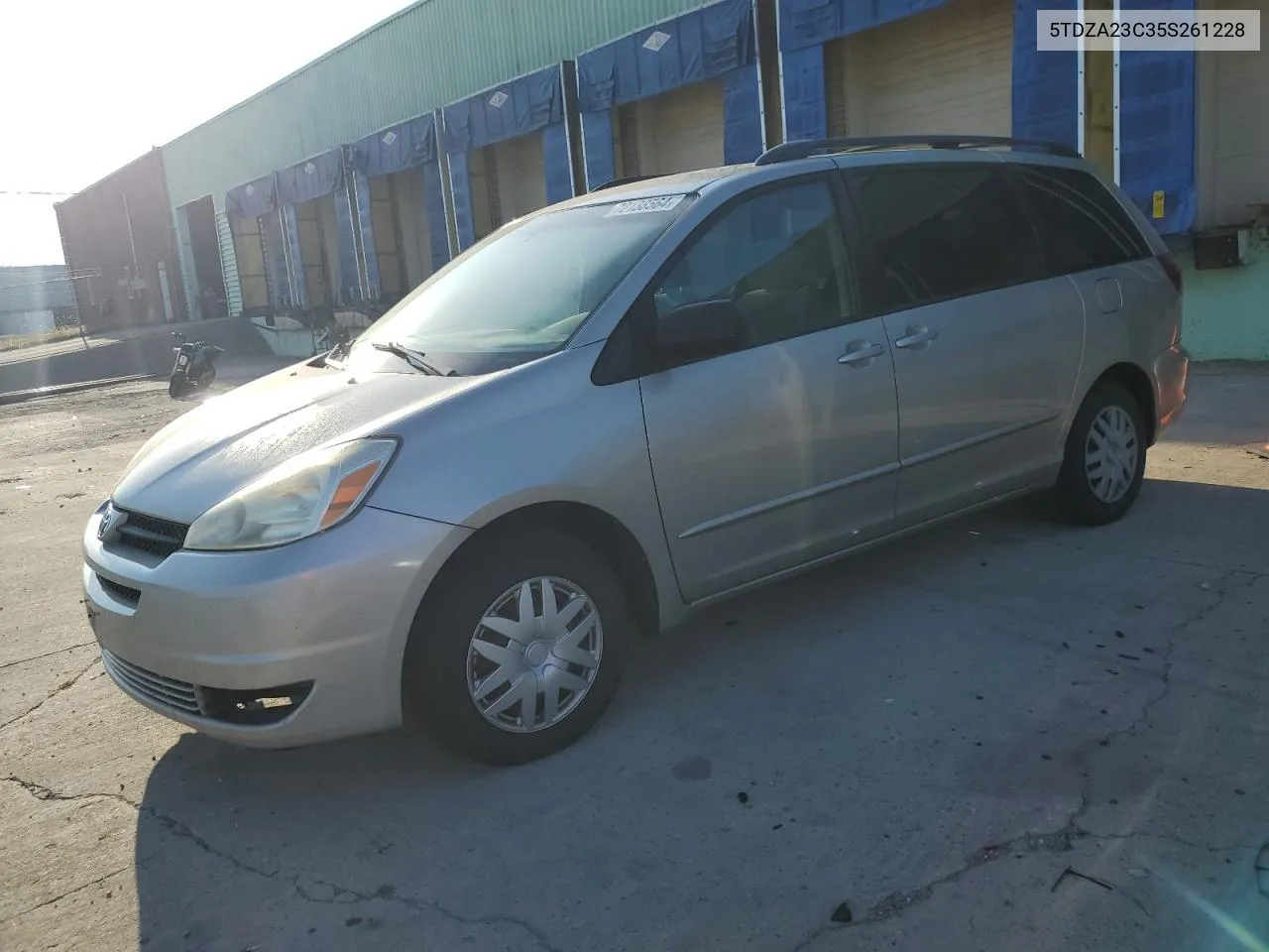 2005 Toyota Sienna Ce VIN: 5TDZA23C35S261228 Lot: 72138564