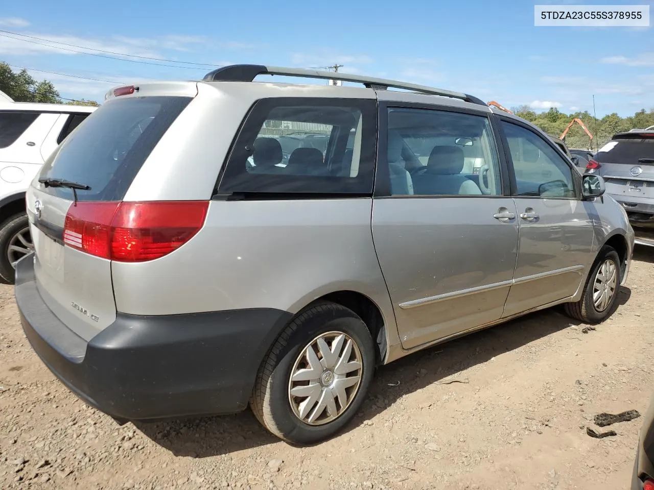 2005 Toyota Sienna Ce VIN: 5TDZA23C55S378955 Lot: 72157044