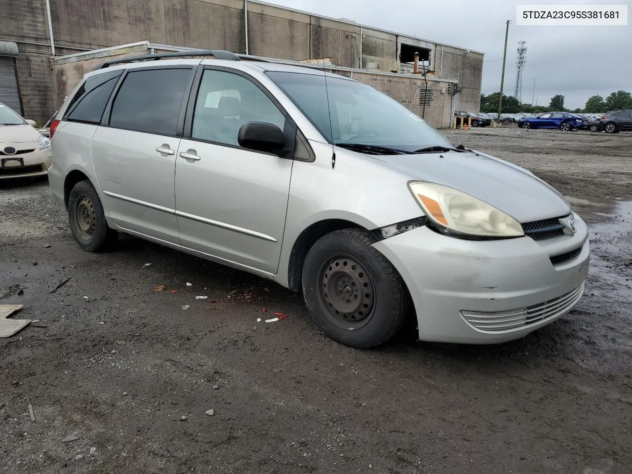 2005 Toyota Sienna Ce VIN: 5TDZA23C95S381681 Lot: 72950404