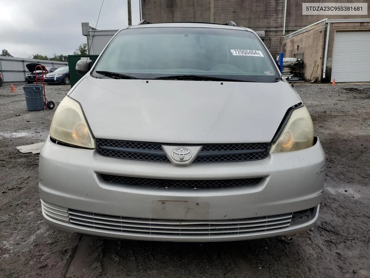 2005 Toyota Sienna Ce VIN: 5TDZA23C95S381681 Lot: 72950404