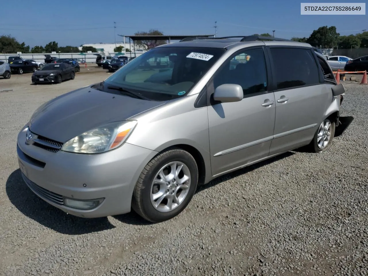 2005 Toyota Sienna Xle VIN: 5TDZA22C75S286649 Lot: 72974624