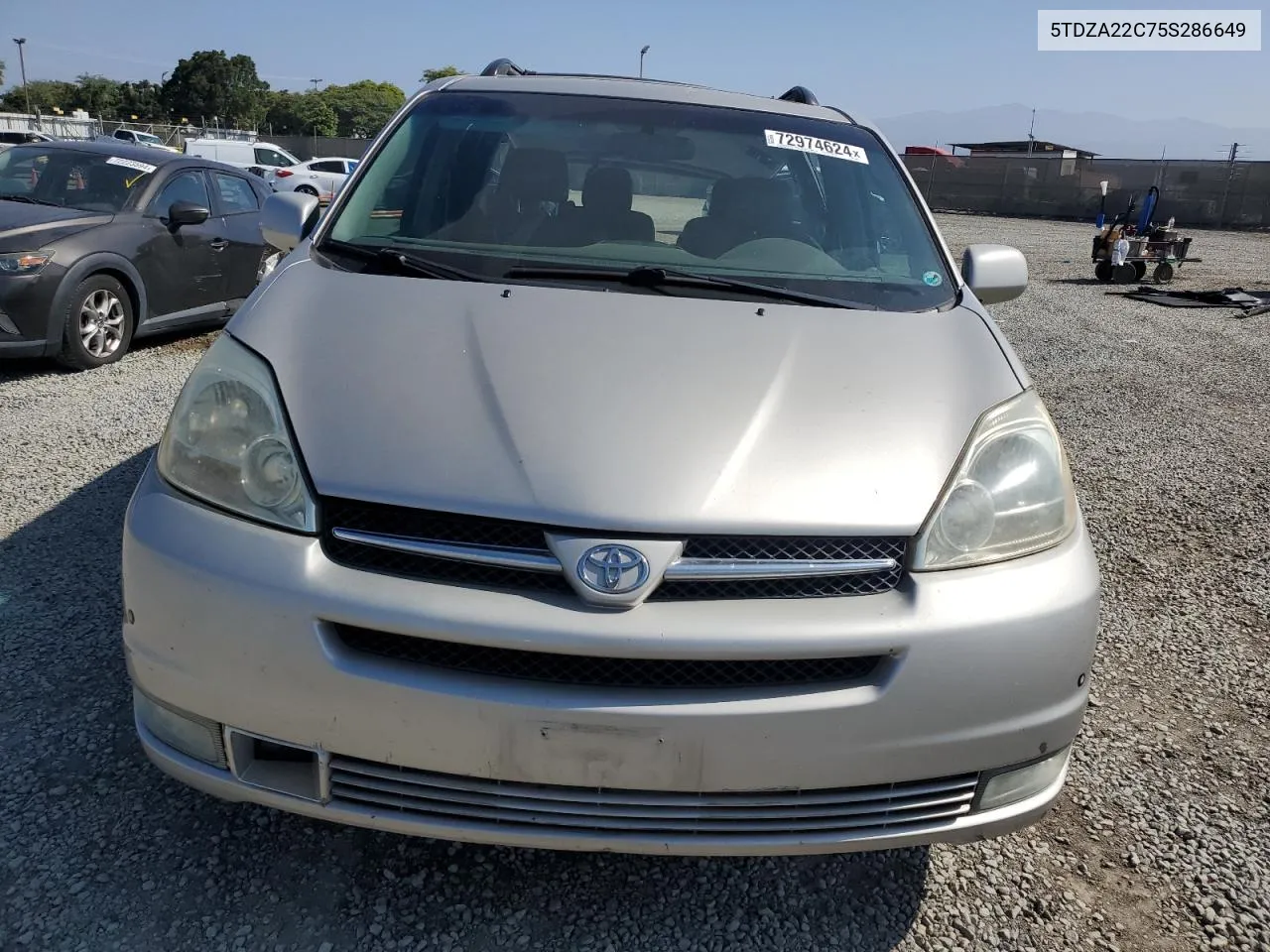 2005 Toyota Sienna Xle VIN: 5TDZA22C75S286649 Lot: 72974624