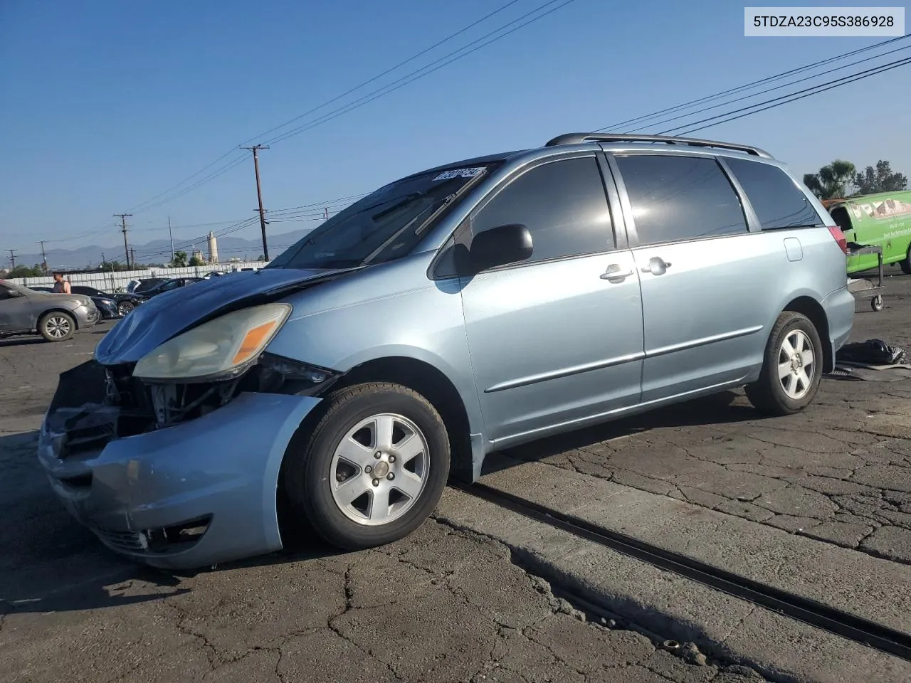 2005 Toyota Sienna Ce VIN: 5TDZA23C95S386928 Lot: 73016734