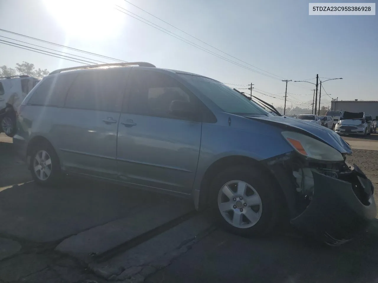 2005 Toyota Sienna Ce VIN: 5TDZA23C95S386928 Lot: 73016734