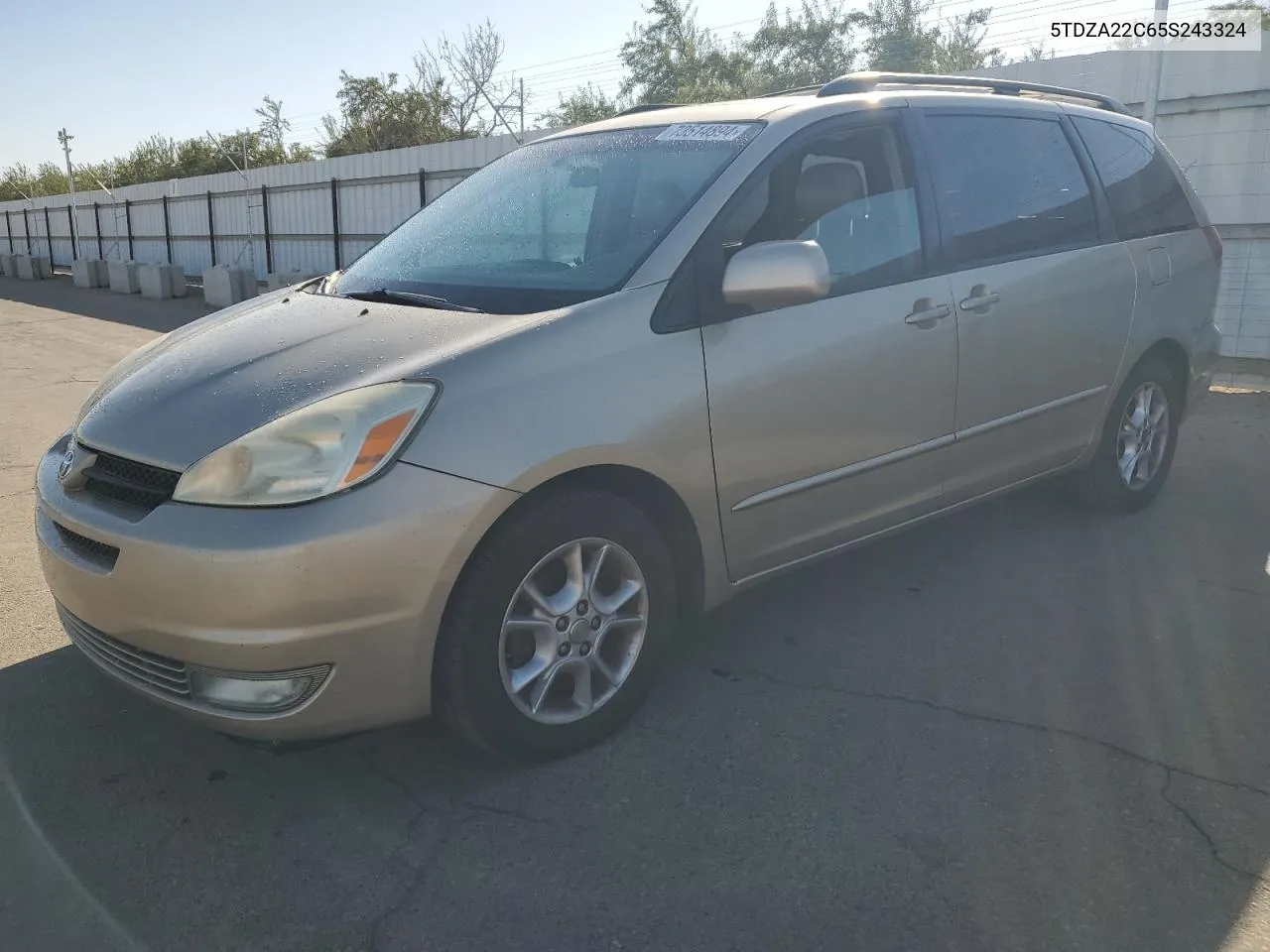 2005 Toyota Sienna Xle VIN: 5TDZA22C65S243324 Lot: 73514894