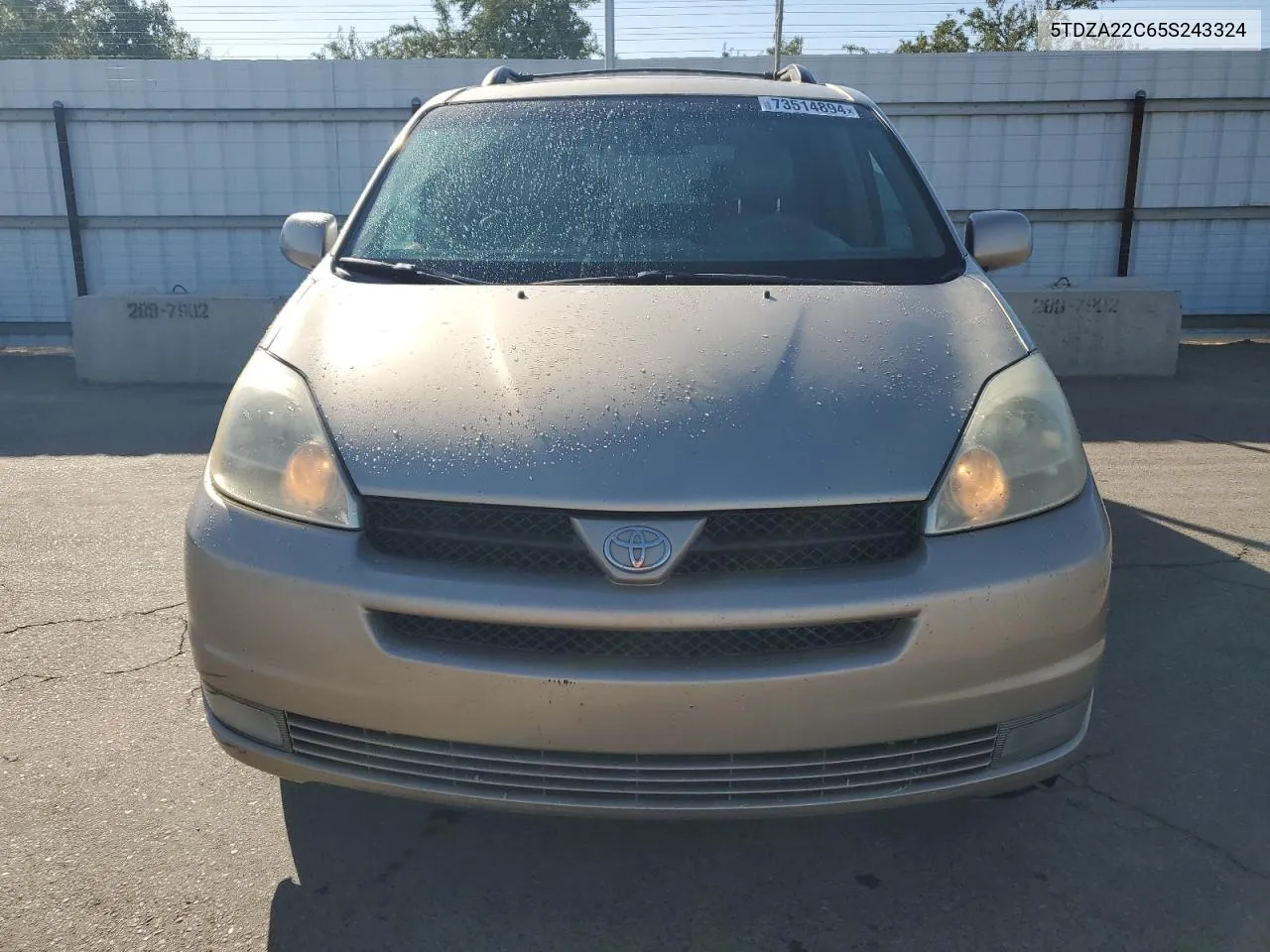 2005 Toyota Sienna Xle VIN: 5TDZA22C65S243324 Lot: 73514894