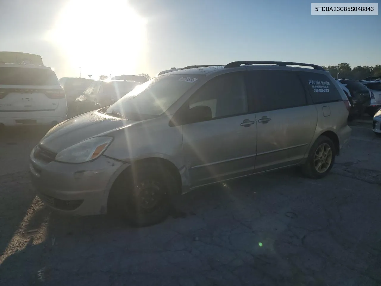 2005 Toyota Sienna Le VIN: 5TDBA23C85S048843 Lot: 73761874