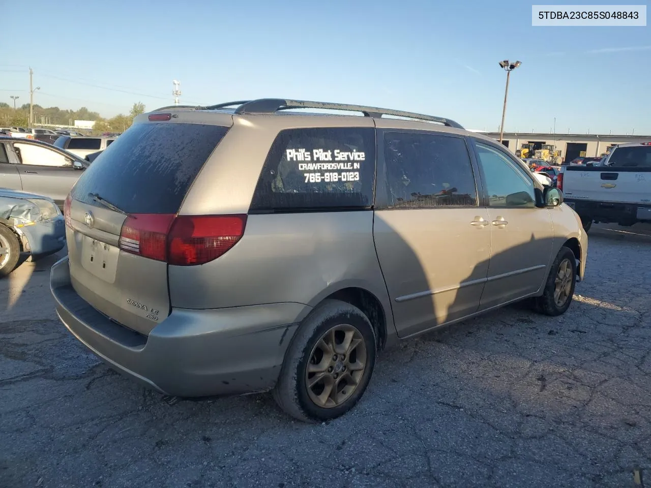 2005 Toyota Sienna Le VIN: 5TDBA23C85S048843 Lot: 73761874