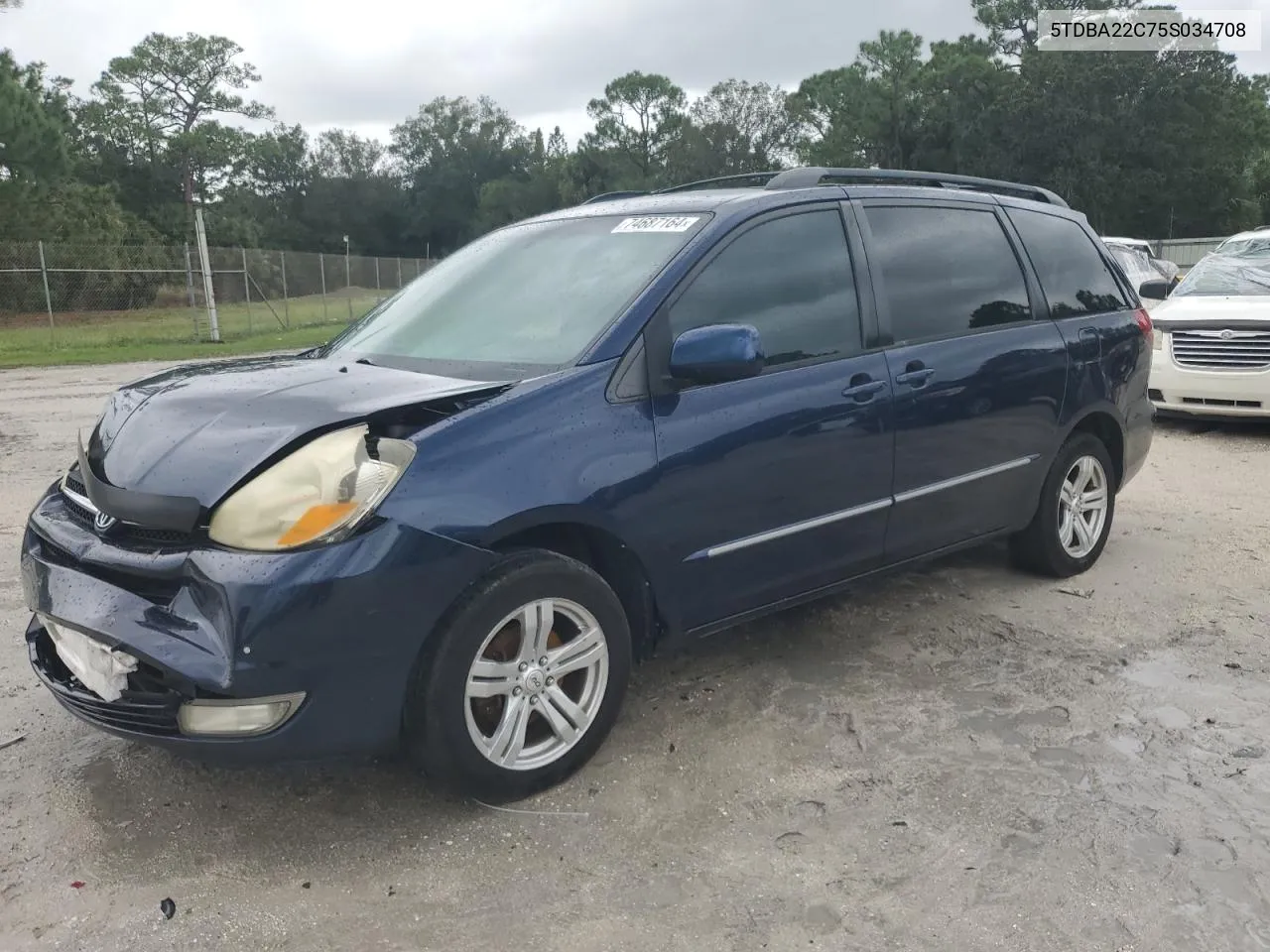 2005 Toyota Sienna Xle VIN: 5TDBA22C75S034708 Lot: 74687164