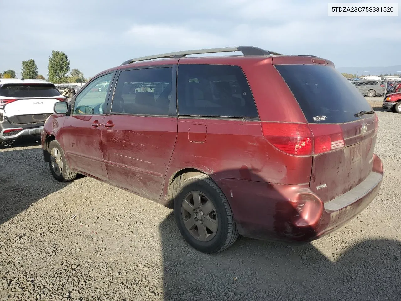 2005 Toyota Sienna Ce VIN: 5TDZA23C75S381520 Lot: 75450274