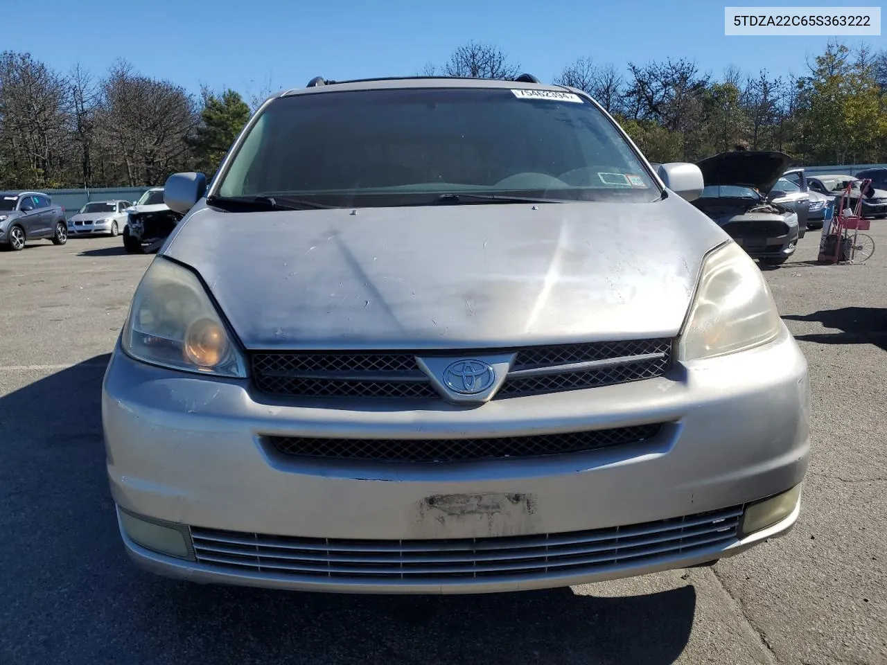 2005 Toyota Sienna Xle VIN: 5TDZA22C65S363222 Lot: 75462394