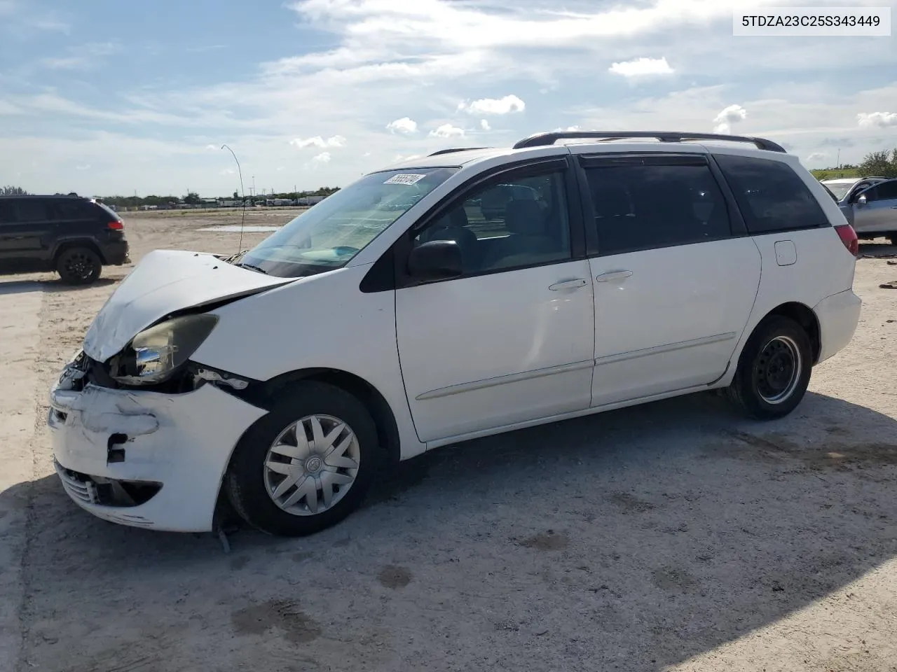 2005 Toyota Sienna Ce VIN: 5TDZA23C25S343449 Lot: 75555704