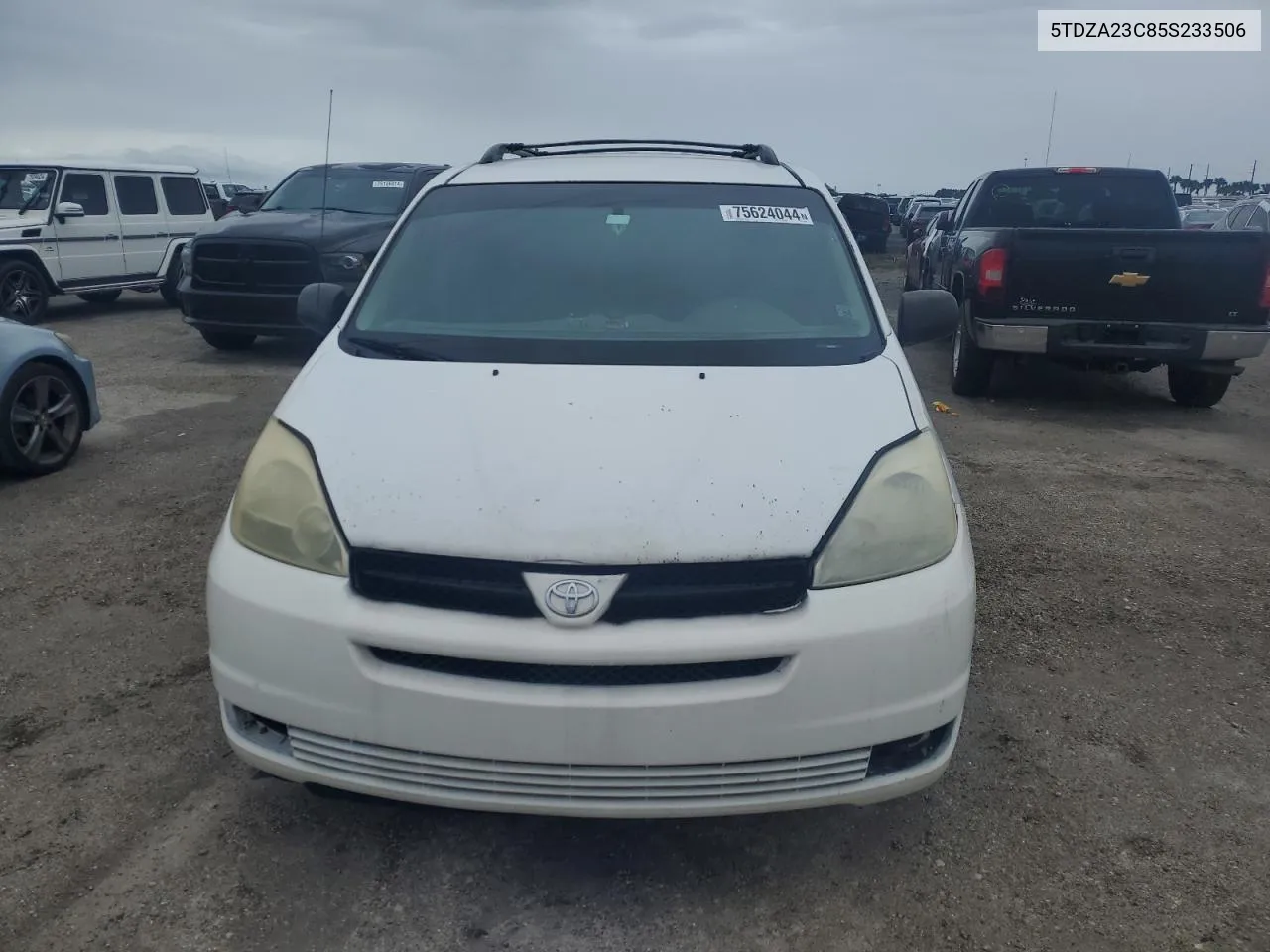 2005 Toyota Sienna Ce VIN: 5TDZA23C85S233506 Lot: 75624044