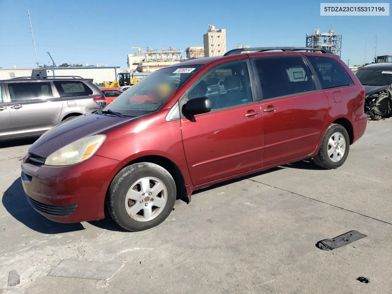 2005 Toyota Sienna Ce VIN: 5TDZA23C15S317196 Lot: 76280614